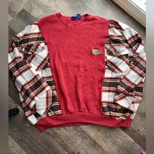 Custom Wrangler Patch Upcycled Sweater